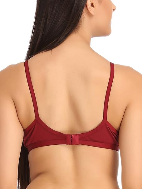 Clovia Cotton Comfort Padded Full-Coverage Bra for Women – Non-Wired Design